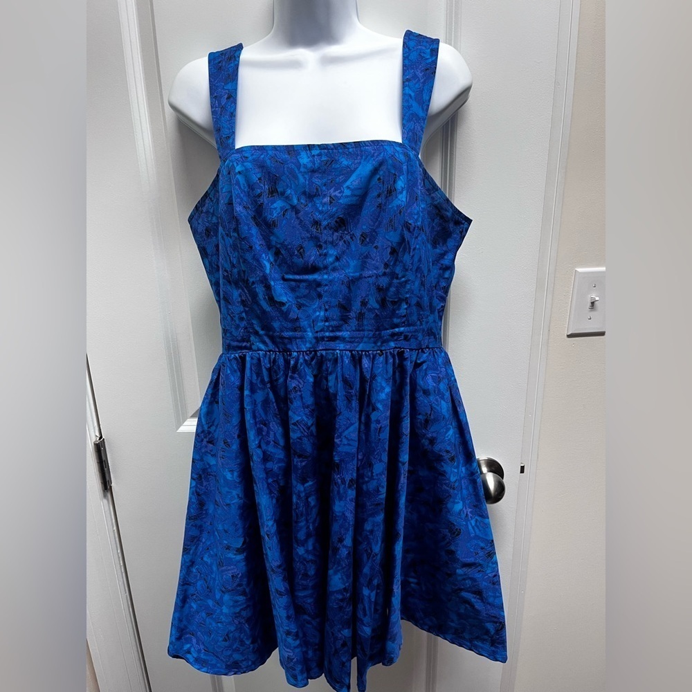 Chelsea28 womens Vibrant Blue mini dress medium - Picture 2 of 8
